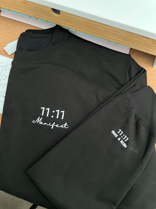 11:11 Manifest Sweatshirt - Black