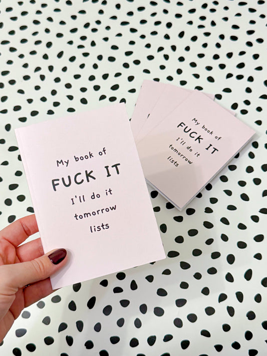 A6 Lined Notebook - F*ck It